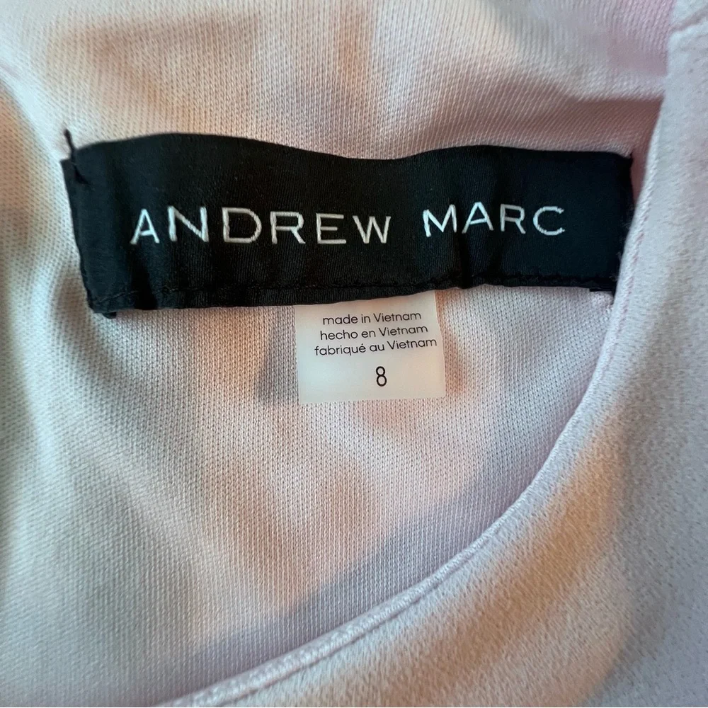 Andrew Marc Scoopneck Sleeveless A-Line Mini Dress Dusty Pink Women’s Size 8 NWT - Picture 12 of 14